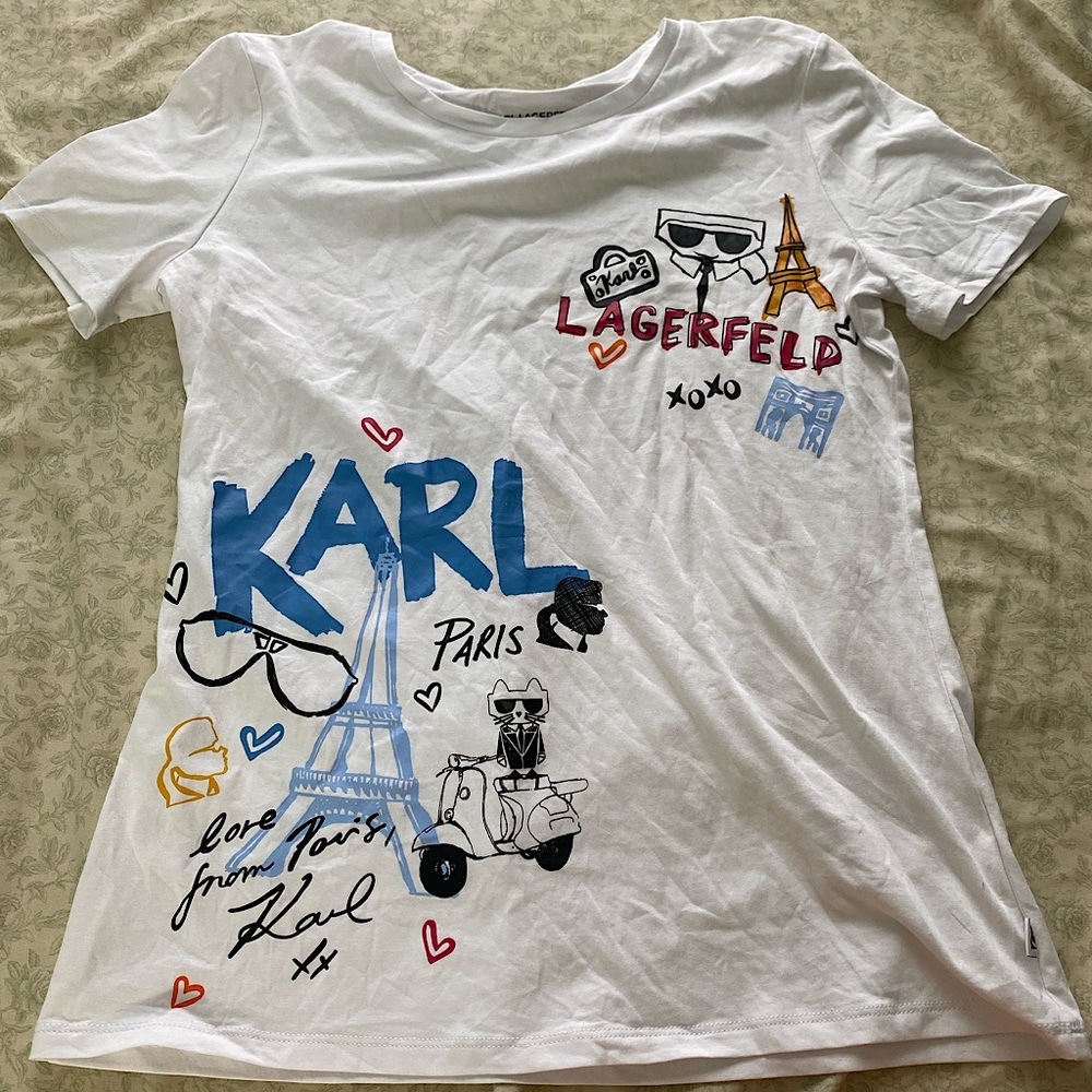 Karl Lagerfeld white t-shirt